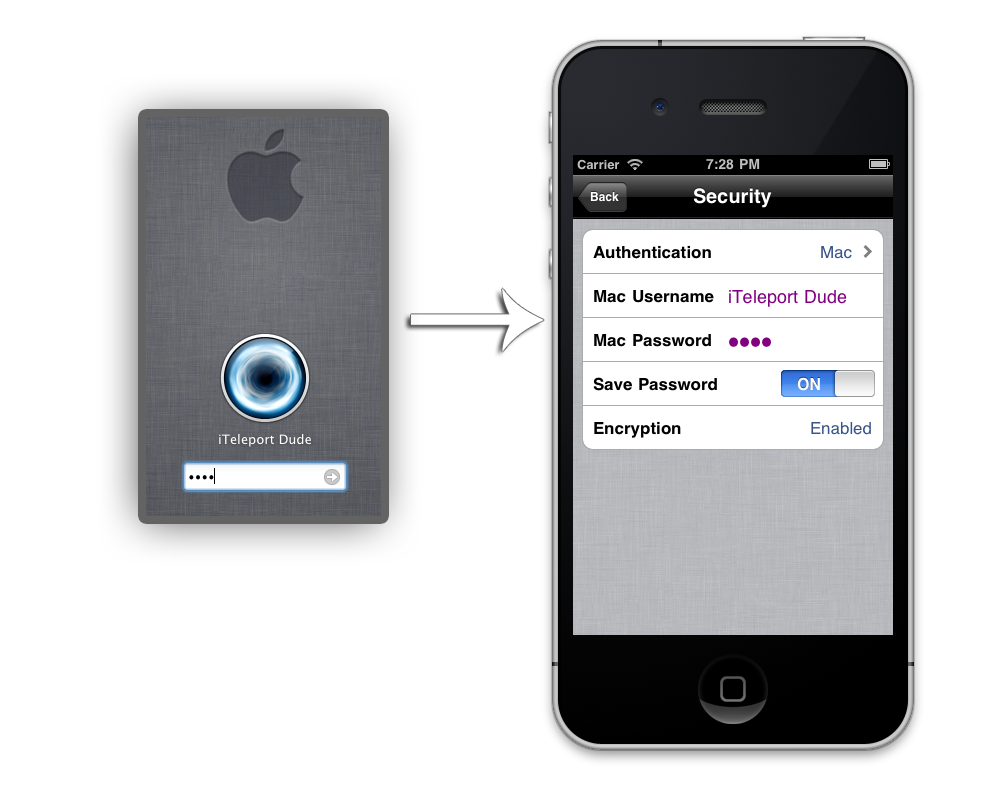 Set your Mac username and password